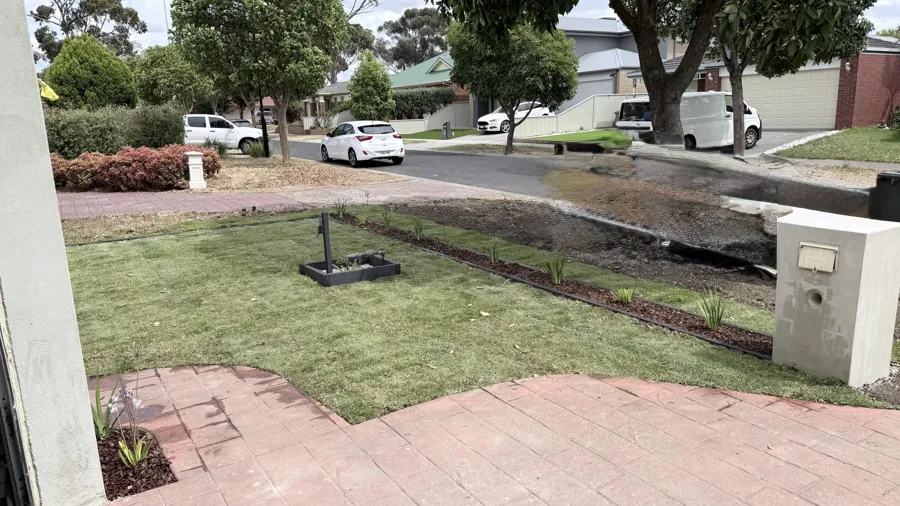 New front lawn and garden
